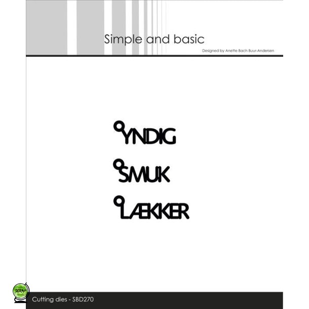 Simple and Basic SBD270 - Dies Danske tekster med je