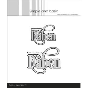 Simple and Basic SBD272 - Dies Tekst Dben ed snirkler