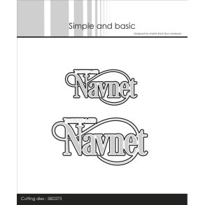 Simple and Basic SBD273 - Dies tekst Navnet med snirkler