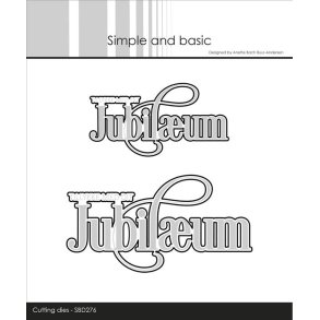 Simple and Basic SBD276 - Dies tekst Jubilum med snirkler