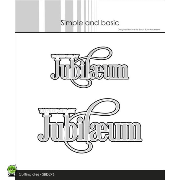 Simple and Basic SBD276 - Dies tekst Jubilum med snirkler