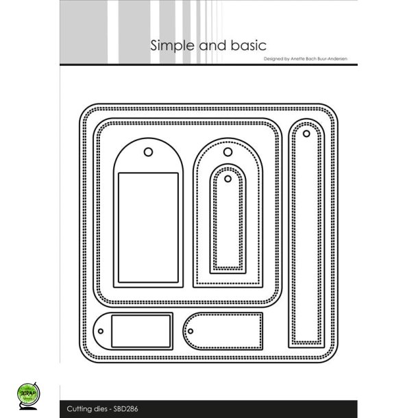 Simple and Basic SBD286 - Dies Rundede kvadrater med tags