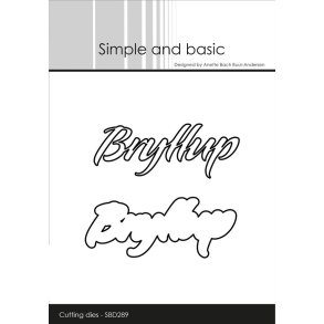 Simple and Basic SBD289 - Dies Tekst Bryllup med skygge