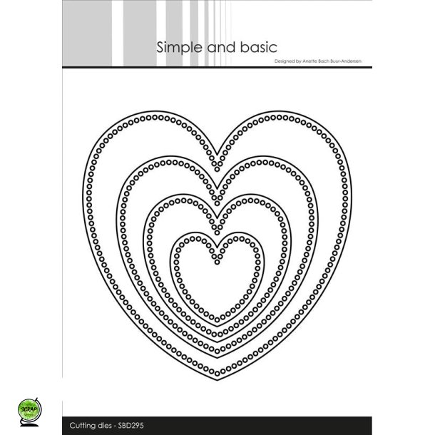 Simple and Basic SBD295 - Dies Hjerter med hulkant