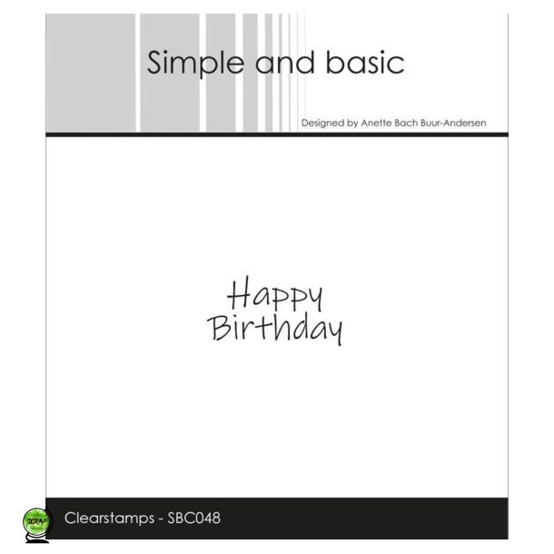 Simple and Basic SBC048 - Stempel Happy Birthday