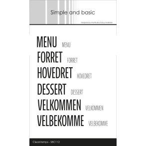Simple and Basic SBC112 - Stempel Menu