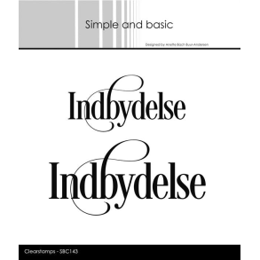 Simple and Basic SBC143 - Stempel Indbydelse med snirkler
