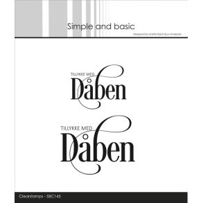 Simple and Basic SBC145 - Stempel Dben med snirkler