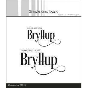 Simple and Basic SBC147 - Stempel Bryllup med snirkler