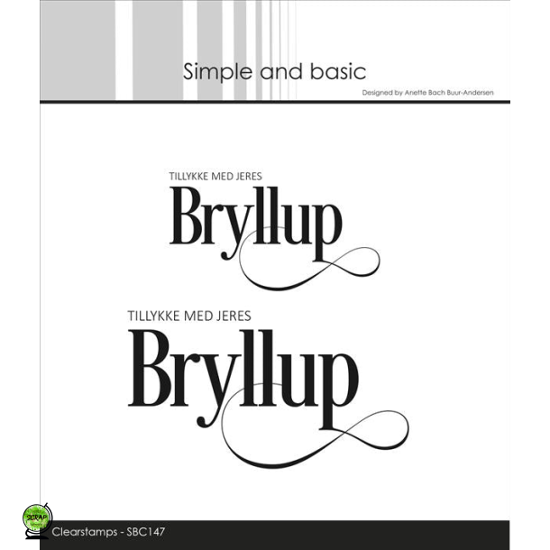 Simple and Basic SBC147 - Stempel Bryllup med snirkler