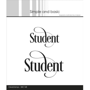 Simple and Basic SBC148 - Stempel Student med snirkler