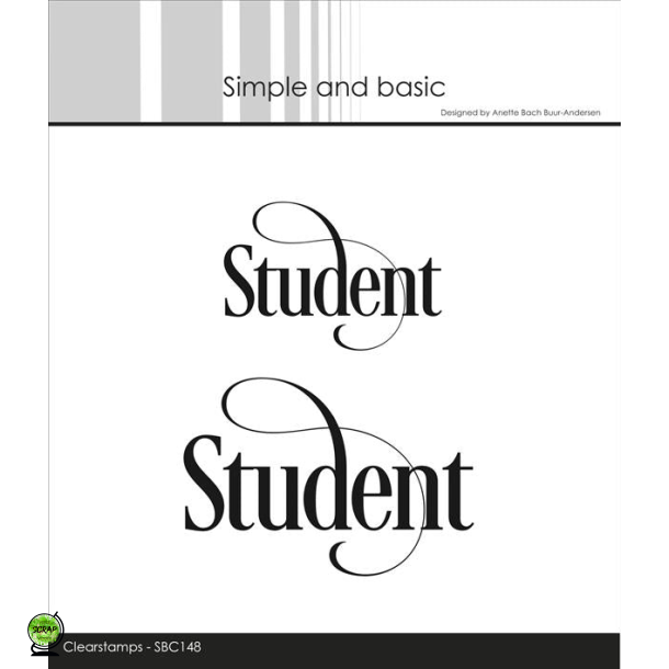 Simple and Basic SBC148 - Stempel Student med snirkler