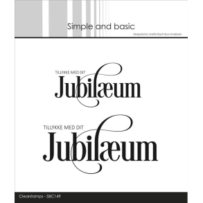 Simple and Basic SBC149 - Stempel Jubilum med snirkler