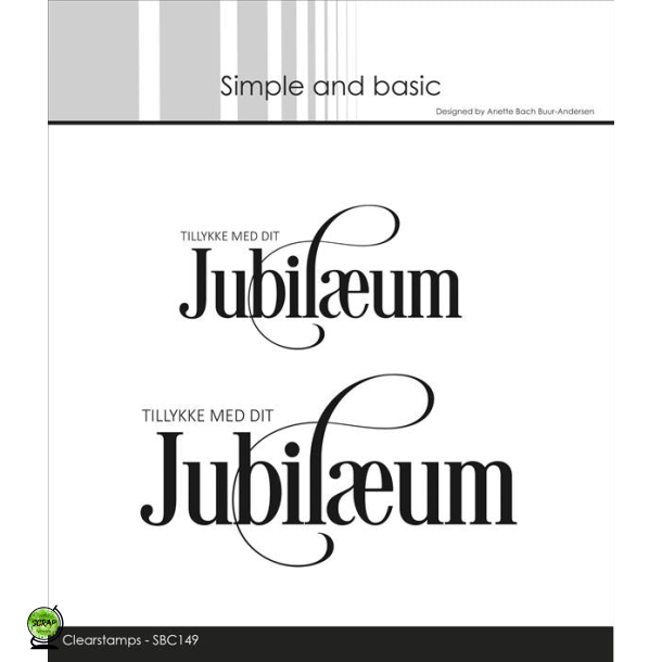 Simple and Basic SBC149 - Stempel Jubilum med snirkler