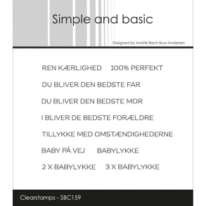 Simple and Basic SBC159 - Stempel tekster familie
