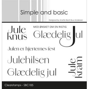 Simple and Basic SBC185 - Stempel Juletekster