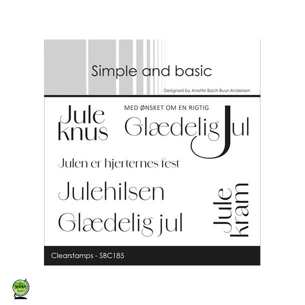 Simple and Basic SBC185 - Stempel Juletekster