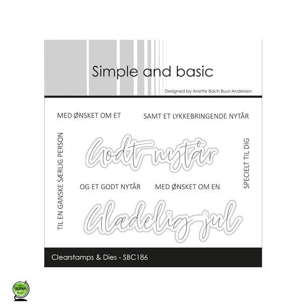 Simple and Basic SBC186 - Stempel og dies Tekster Gldelig jul