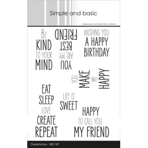 Simple and Basic SBC187 - Stempel Life is sweet