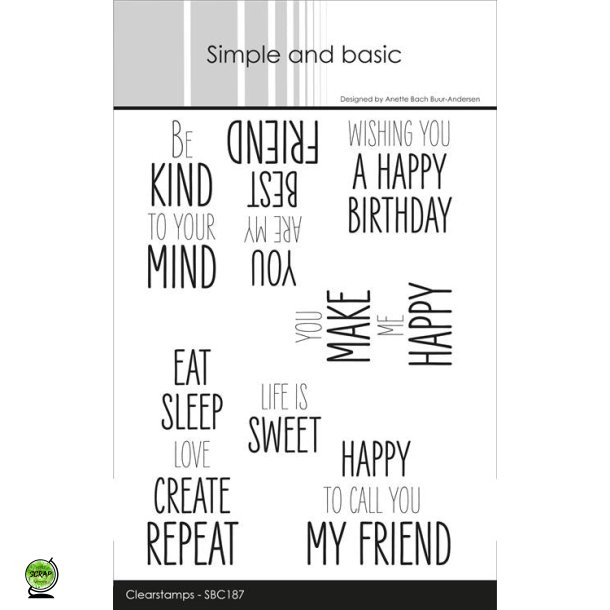 Simple and Basic SBC187 - Stempel Life is sweet