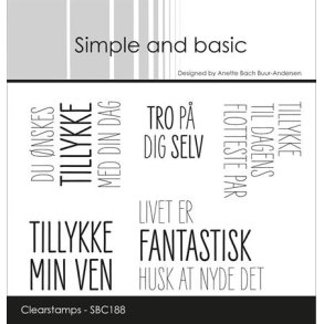 Simple and Basic SBC188 - Stempel Tro p dig selv