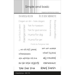 Simple and Basic SBC192 - Stempel tekst 