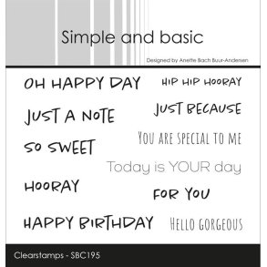 Simple and Basic SBC195 - Stempel tekst 