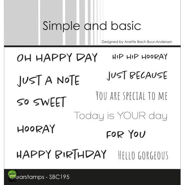 Simple and Basic SBC195 - Stempel tekst "oh happy day"