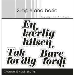 Simple and Basic SBC198 - Stempel m/dies Danske tekster 2