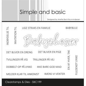 Simple and Basic SBC199 - Stempel m/dies Danske tekster 3