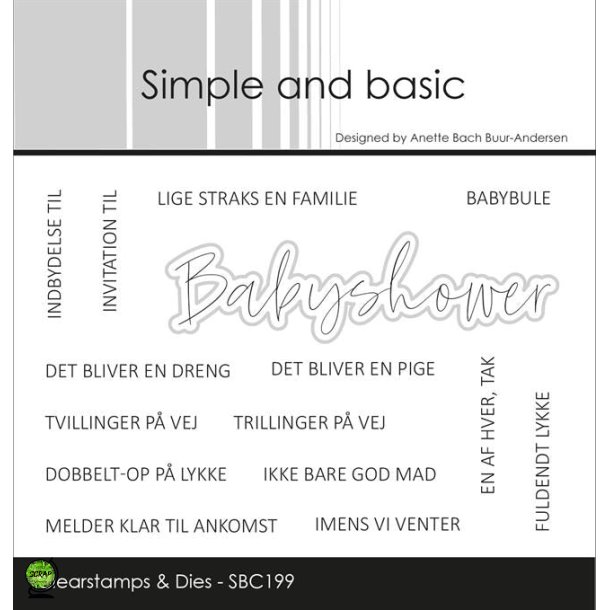 Simple and Basic SBC199 - Stempel m/dies Danske tekster 3