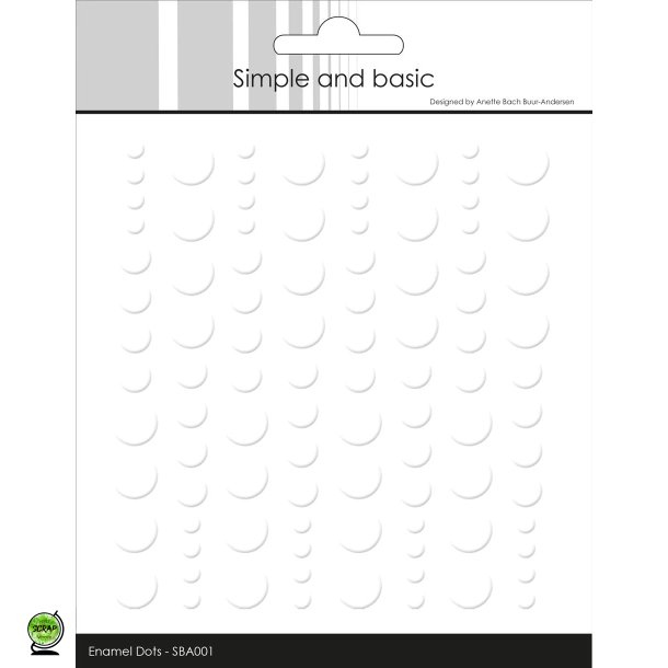 Simple and Basic SBA001 - Enamel dots soft white