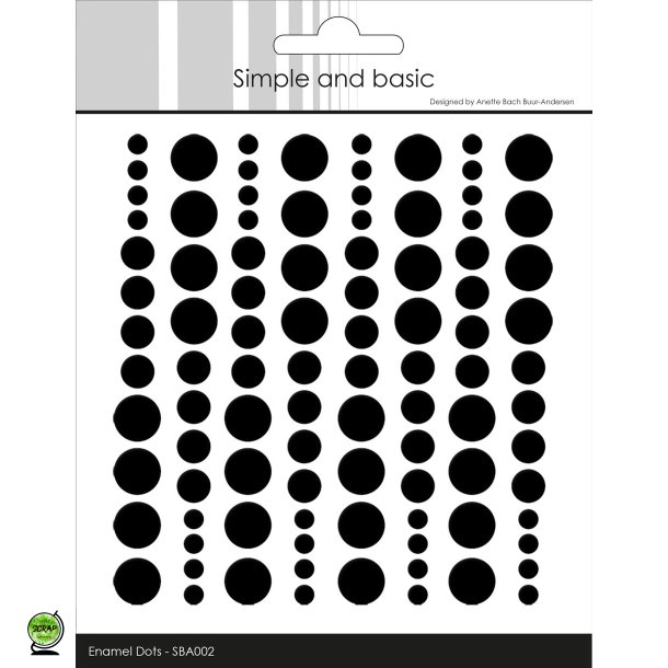 Simple and Basic SBA002 - Enamel dots black