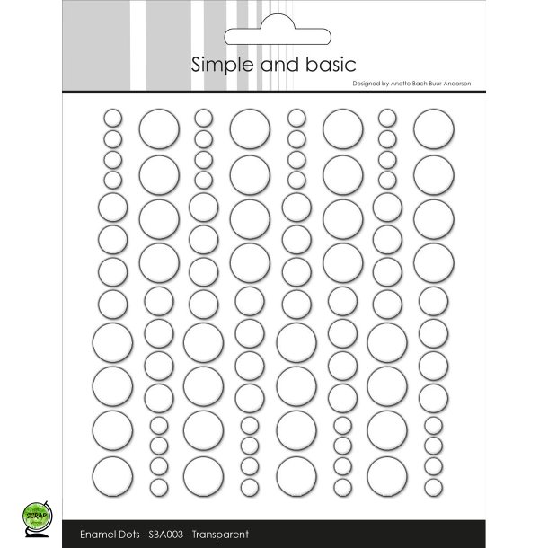 Simple and Basic SBA003 - Enamel dots clear water