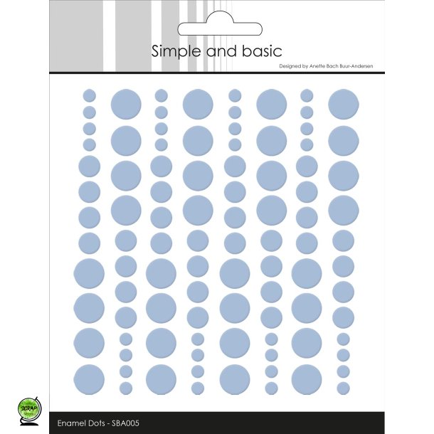 Simple and Basic SBA005 - Enamel dots pigeon blue