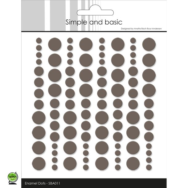Simple and Basic SBA011 - Enamel dots warm grey
