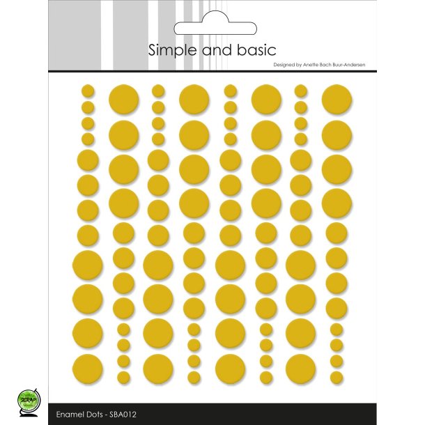 Simple and Basic SBA012 - Enamel dots mustard