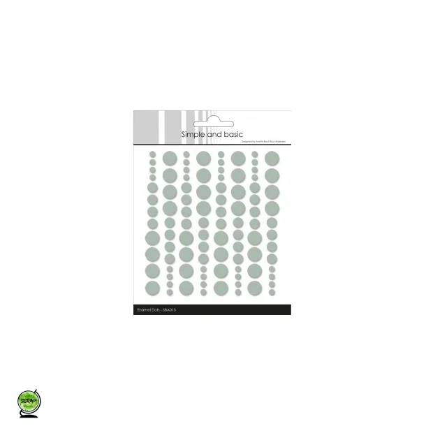 Simple and Basic SBA013 - Enamel dots sage