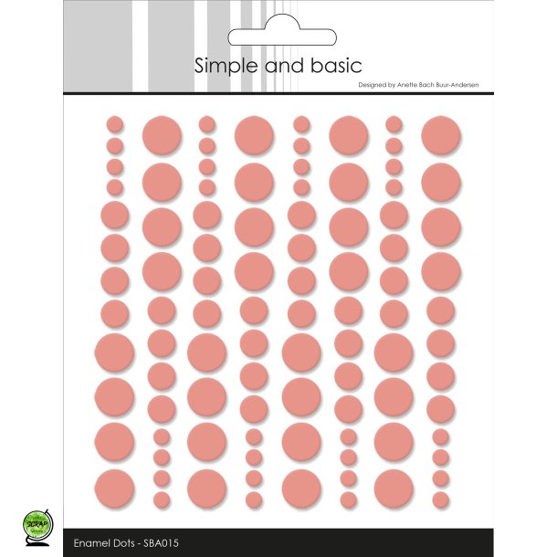 Simple and Basic SBA015 - Enamel dots fresh peach
