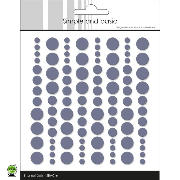 Simple and Basic SBA016 - Enamel dots eggplants