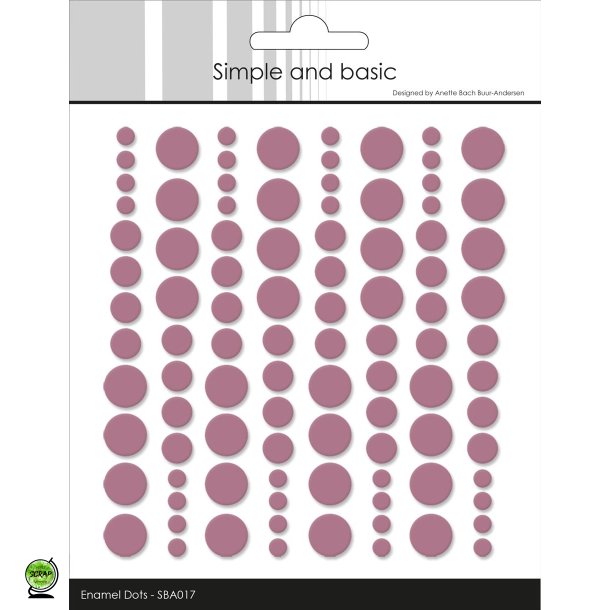 Simple and Basic SBA017 - Enamel dots old rose