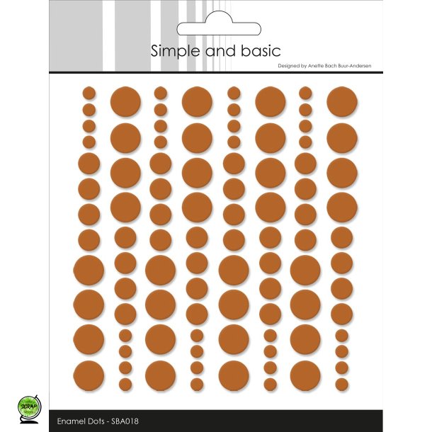 Simple and Basic SBA018 - Enamel dots cognac