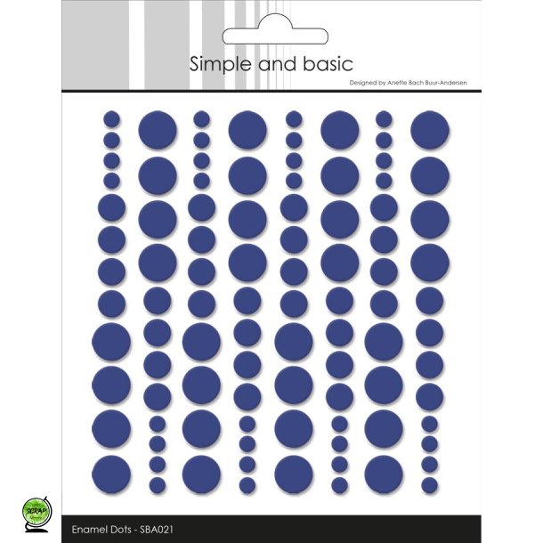 Simple and Basic SBA021 - Enamel dots royal blue