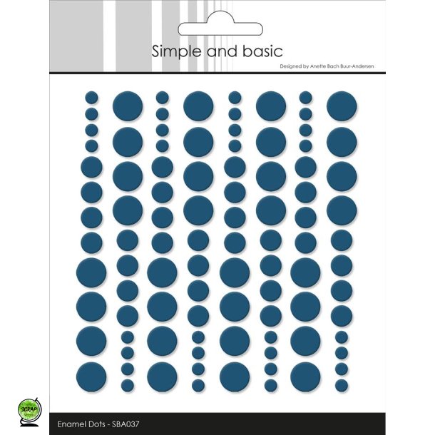 Simple and Basic SBA037 - Enamel Dots Jeans Blue