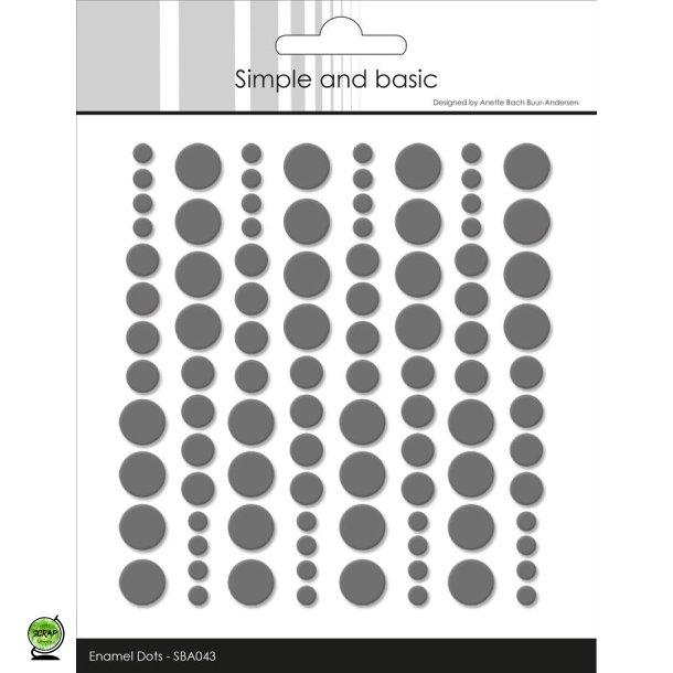 Simple and Basic SBA043 - Dots Charcoal