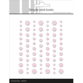 Simple and Basic SBA047 - Enamel dots light pink (small)