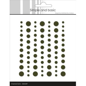 Simple and Basic SBA049 - Enamel dots forest green (small)