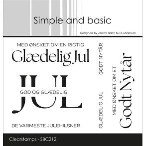 Simple and Basic SBC212 - Stempel Gldelig jul