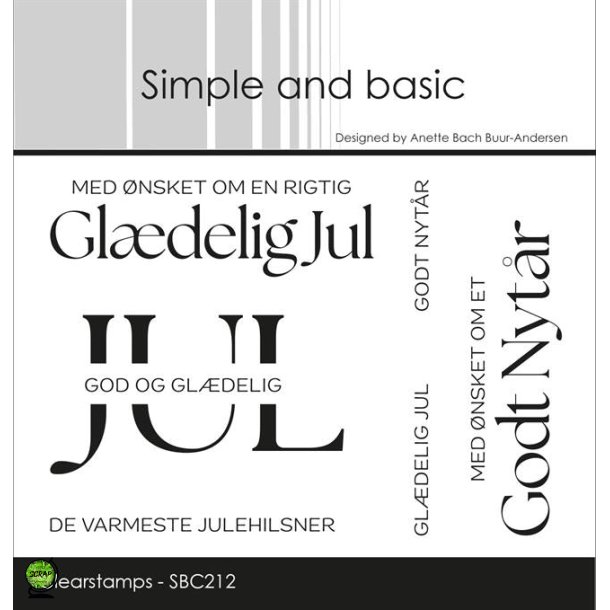 Simple and Basic SBC212 - Stempel Gldelig jul