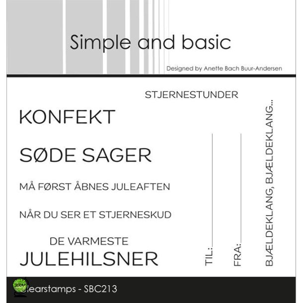 Simple and Basic SBC213 - Stempel Sde sager